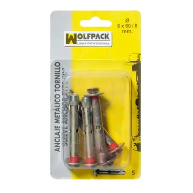 ANCLAJE METÁLICO TORNILLO 8X 60/10 