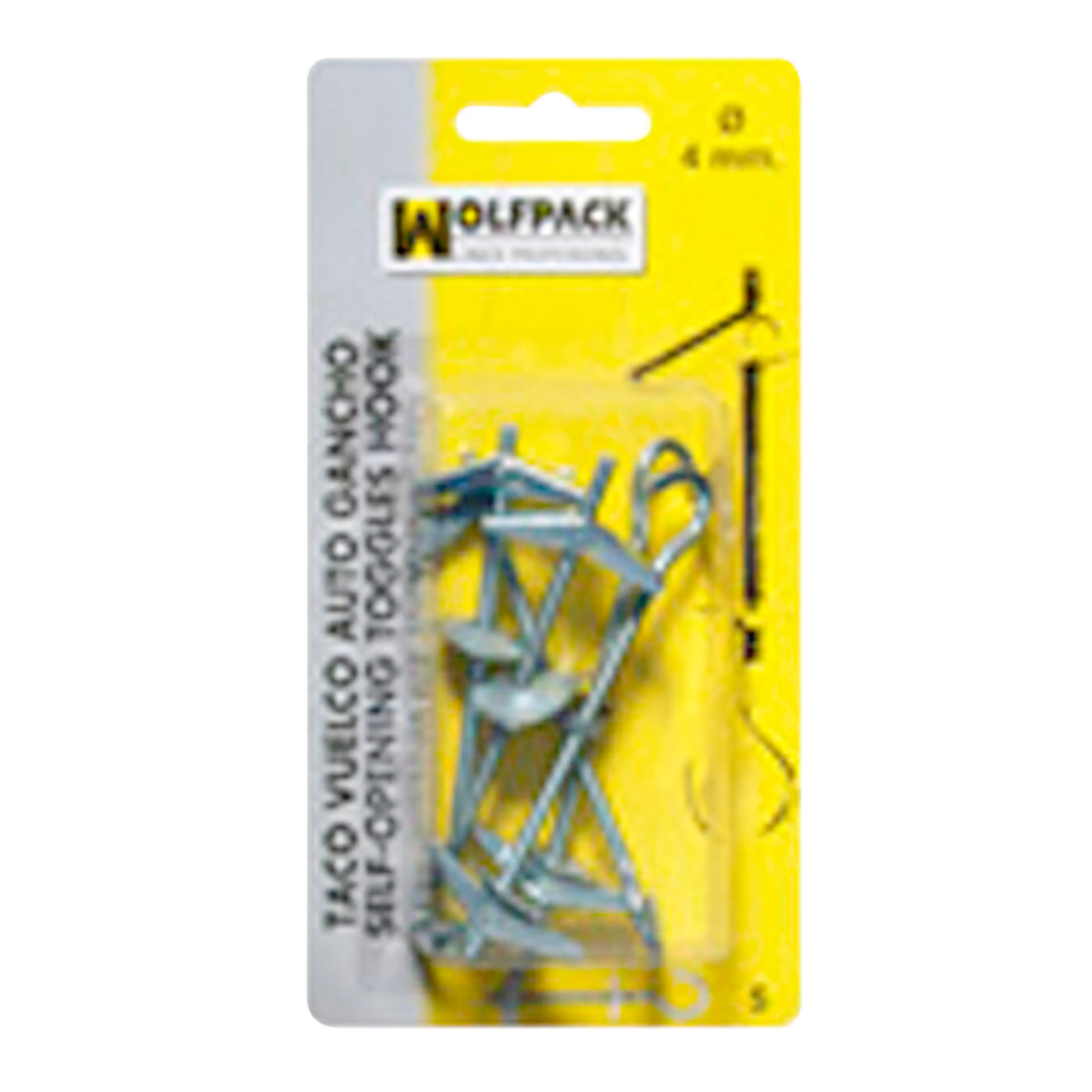 TACO VUELCO AUTO GANCHO M 4 (5 PIEZ