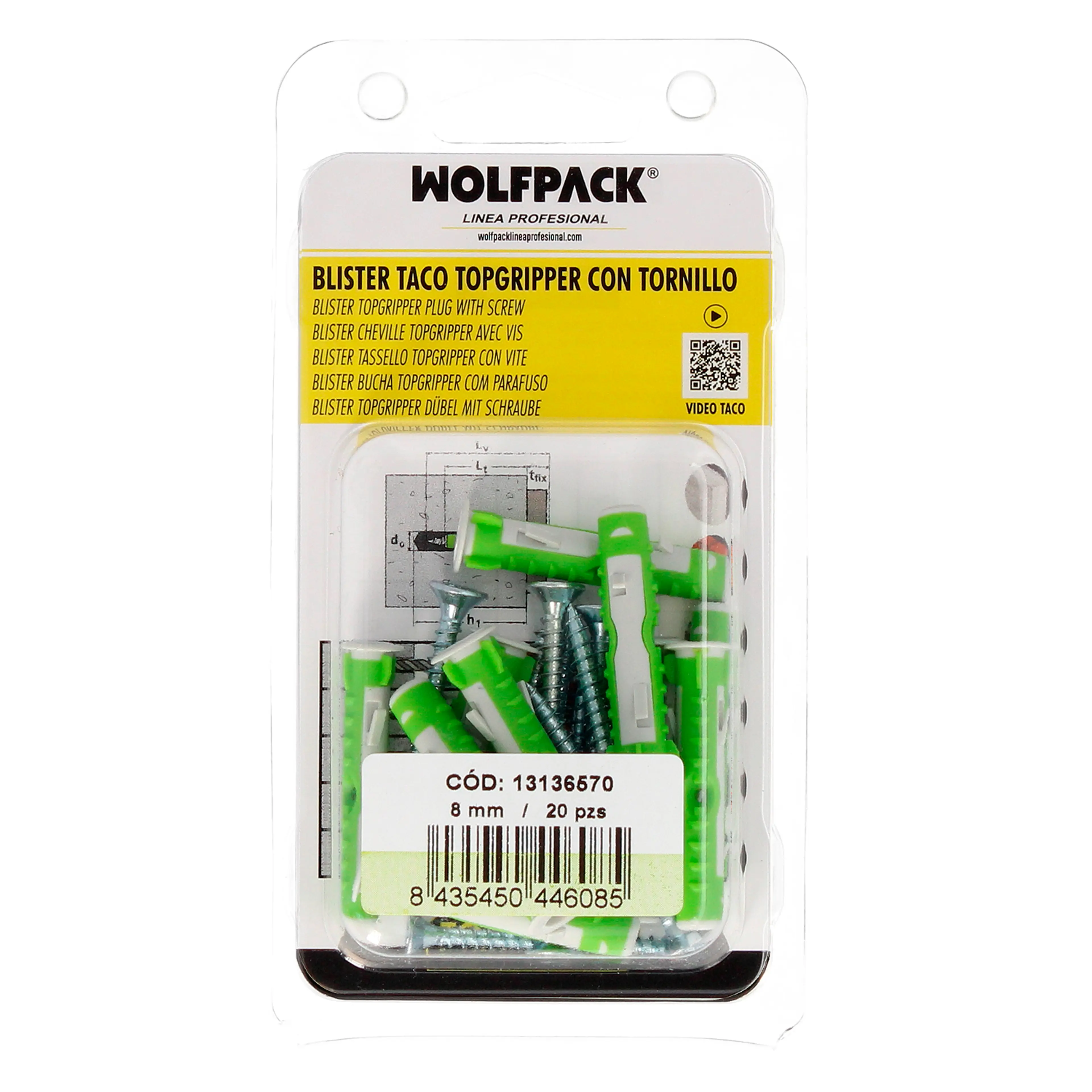 BLISTER TACOS TOPGRIPPER BIMATERIAL