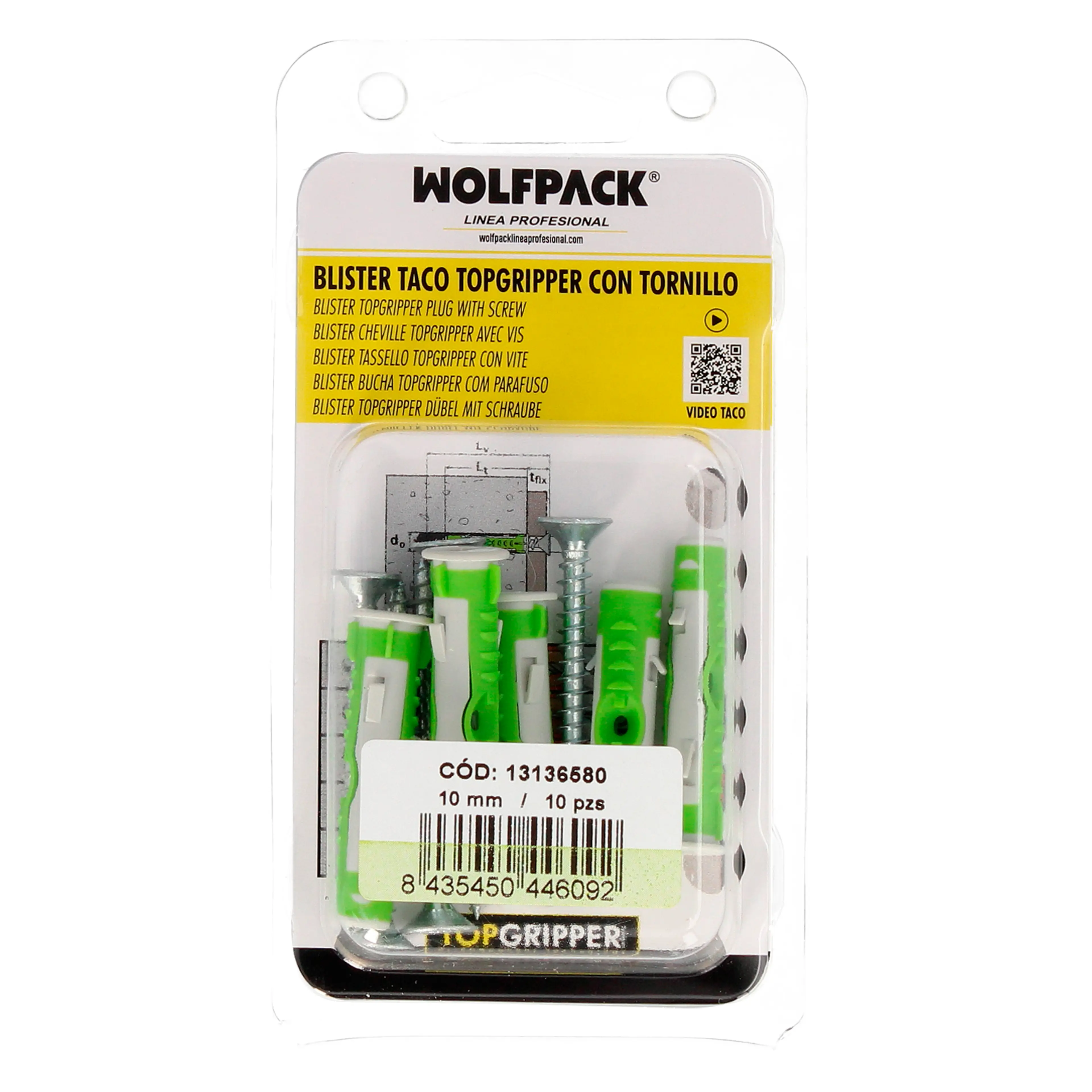 BLISTER TACOS TOPGRIPPER BIMATERIAL