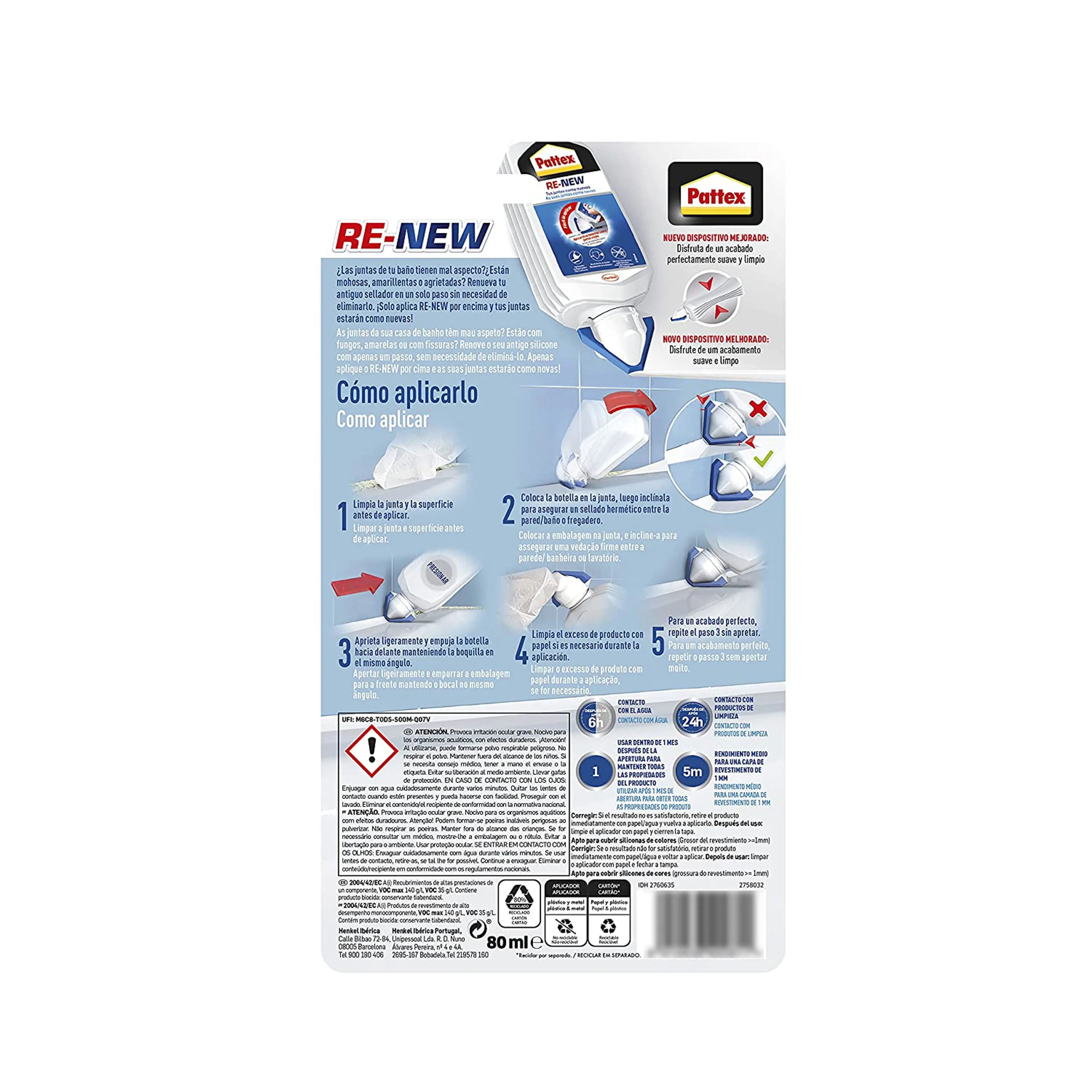 NURAL PATTEX RE NEW JUNTAS BAÑO (BO