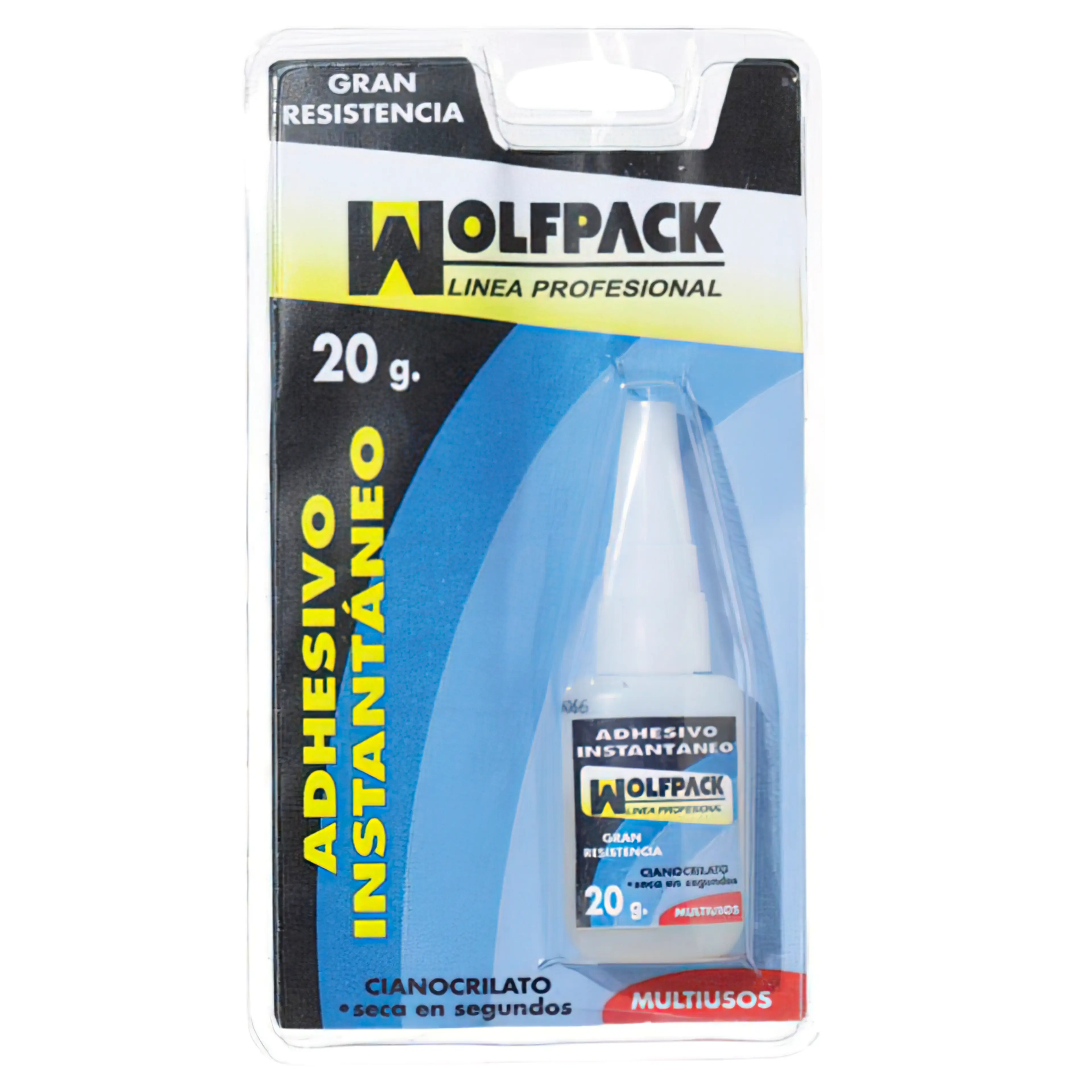 PEGAMENTO CIANO ACRILATO WOLFPACK 2