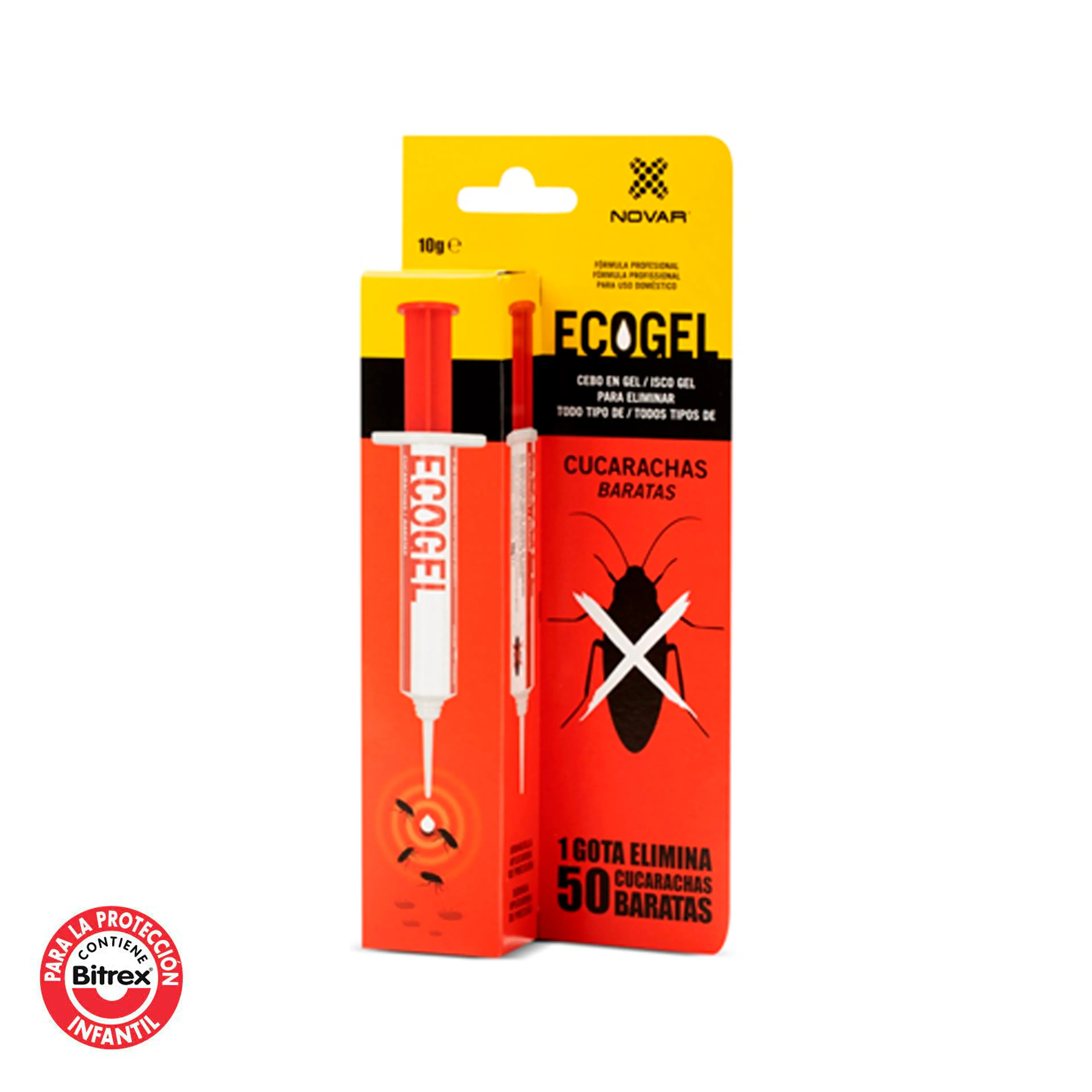 ECOGEL CUCARACHAS JERINGA 10 GRAMOS