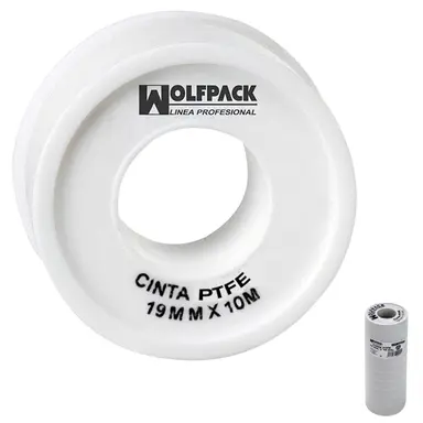 CINTA PTFE WOLFPACK  12 MM. X 10 M.