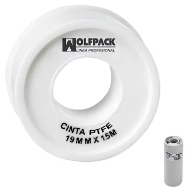 CINTA PTFE WOLFPACK  19 MM. X 15 M.