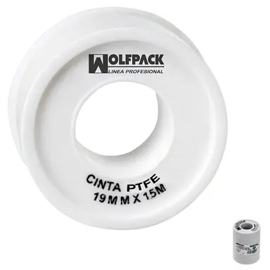 CINTA PTFE WOLFPACK 19 MM. X 50 M. 