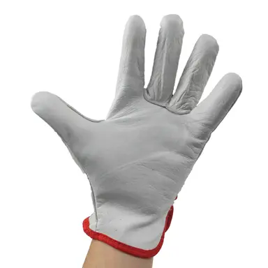 GUANTES PIEL FLOR  10" C/COLGADOR