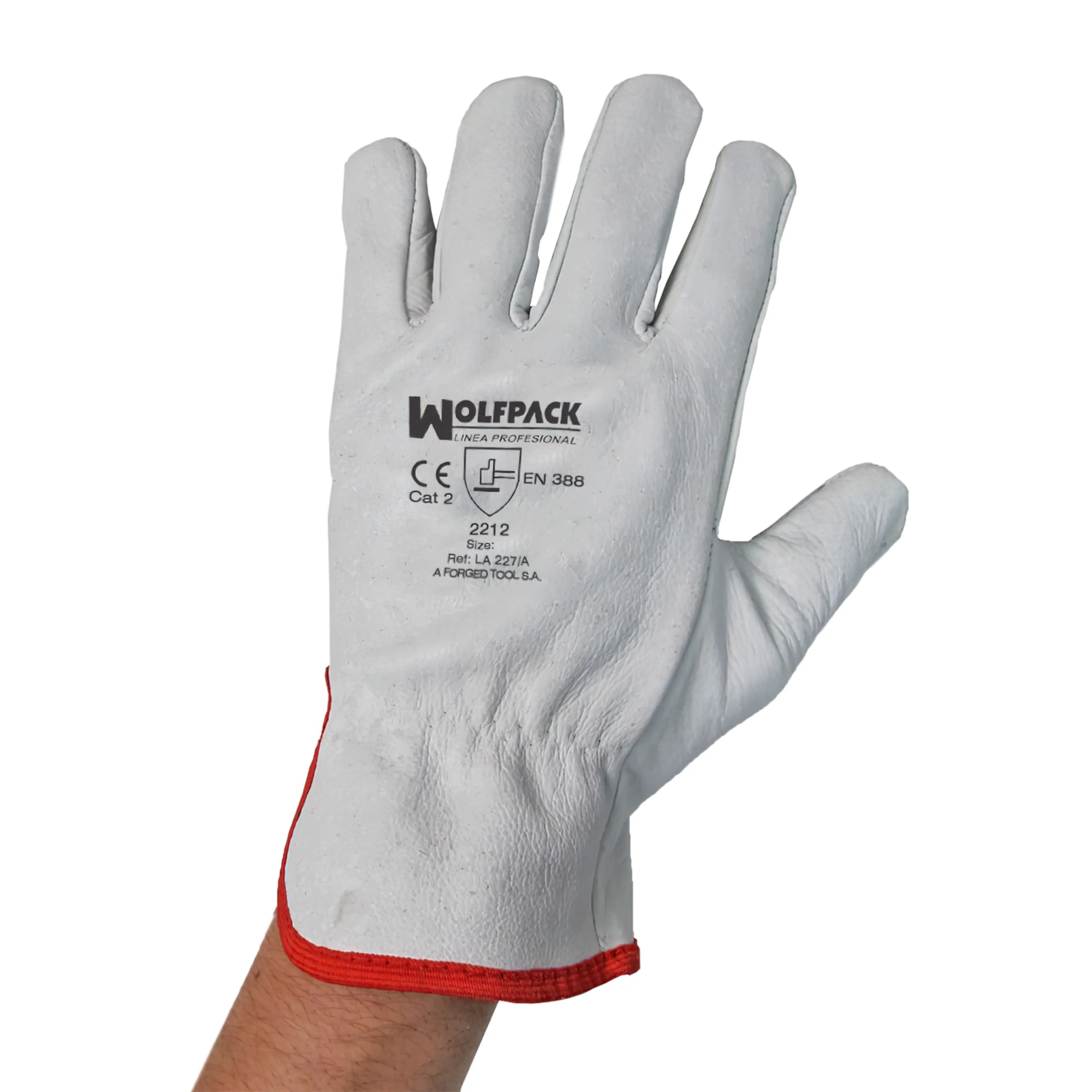 GUANTES PIEL FLOR 8" C/COLGADOR