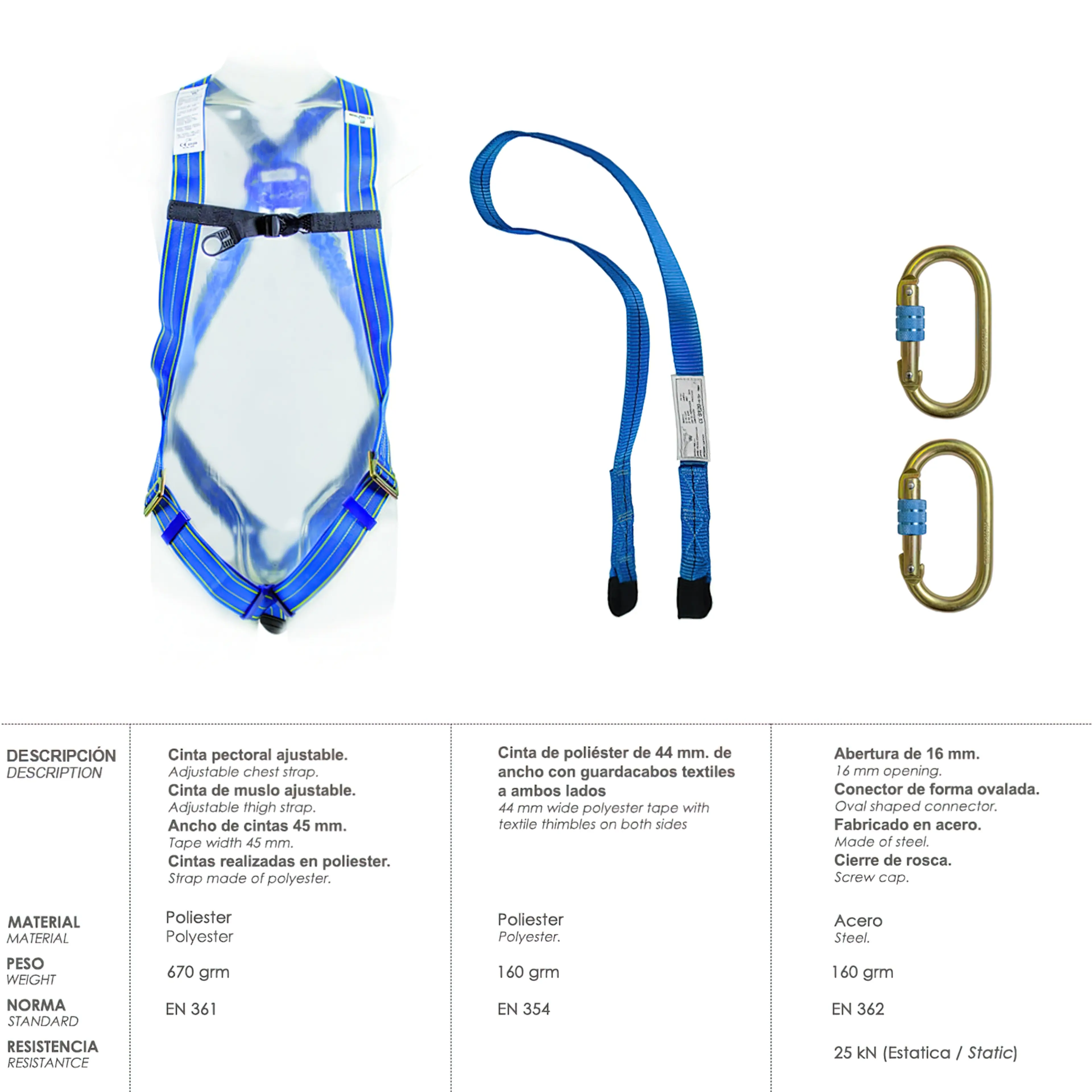 ARNES ANTICAIDAS KIT SEGURIDAD Nº 1