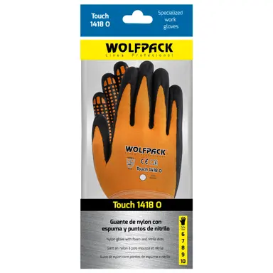 GUANTES NYLON CON PALMA EN FOAM Y P