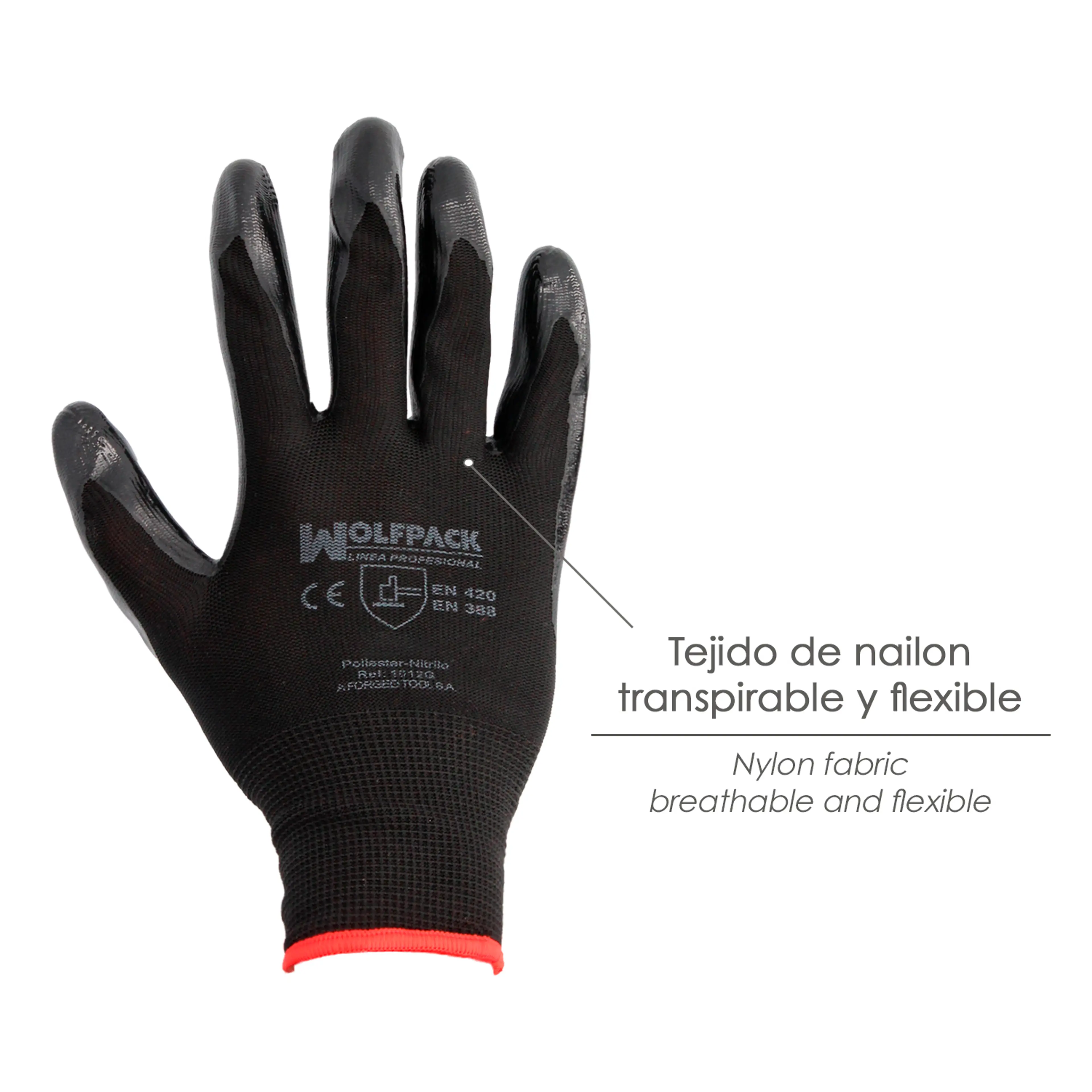 GUANTES NITRILO / NYLON IMPREGNADO 