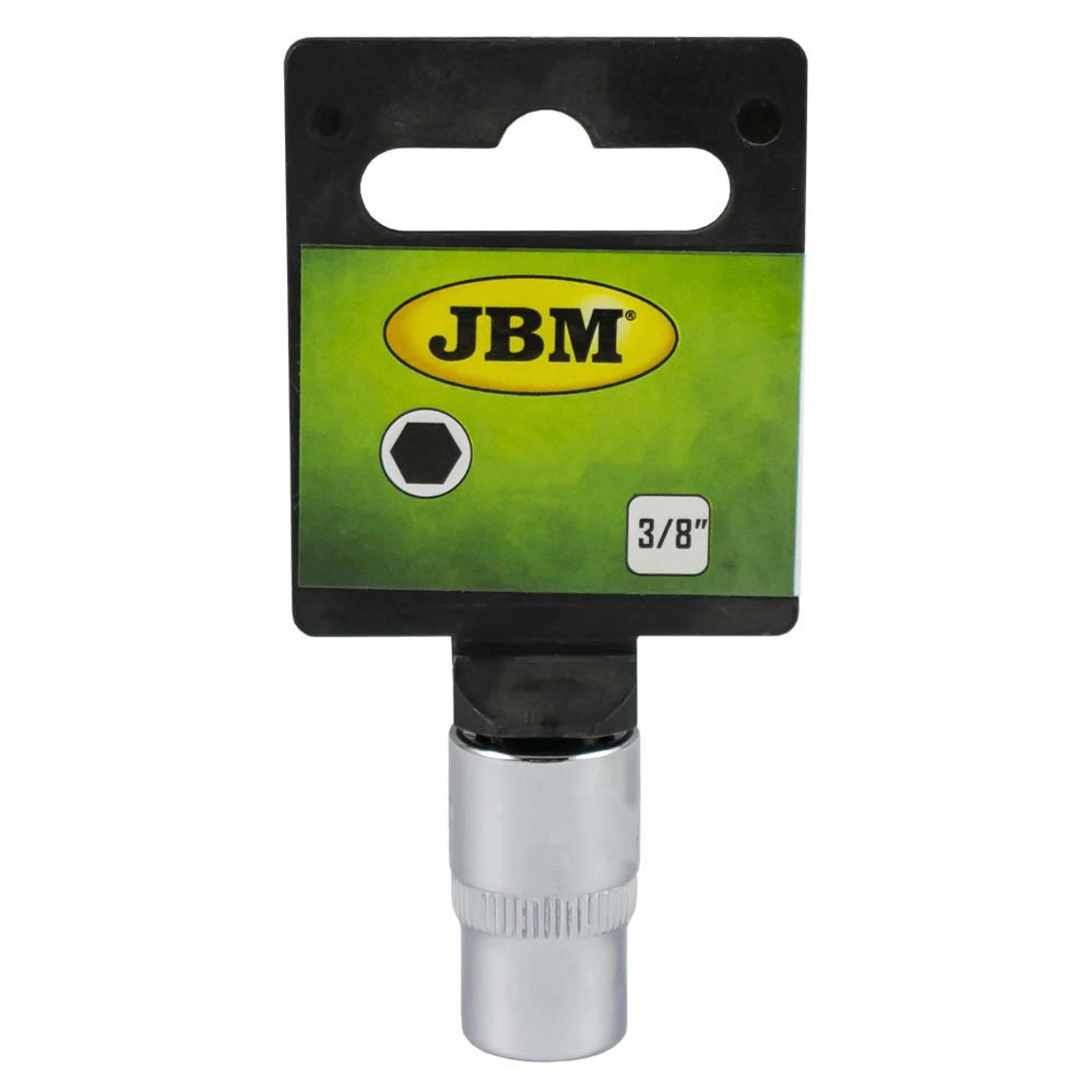 VASO CORTO  HEX 3/8" DE 18MM CROMAD