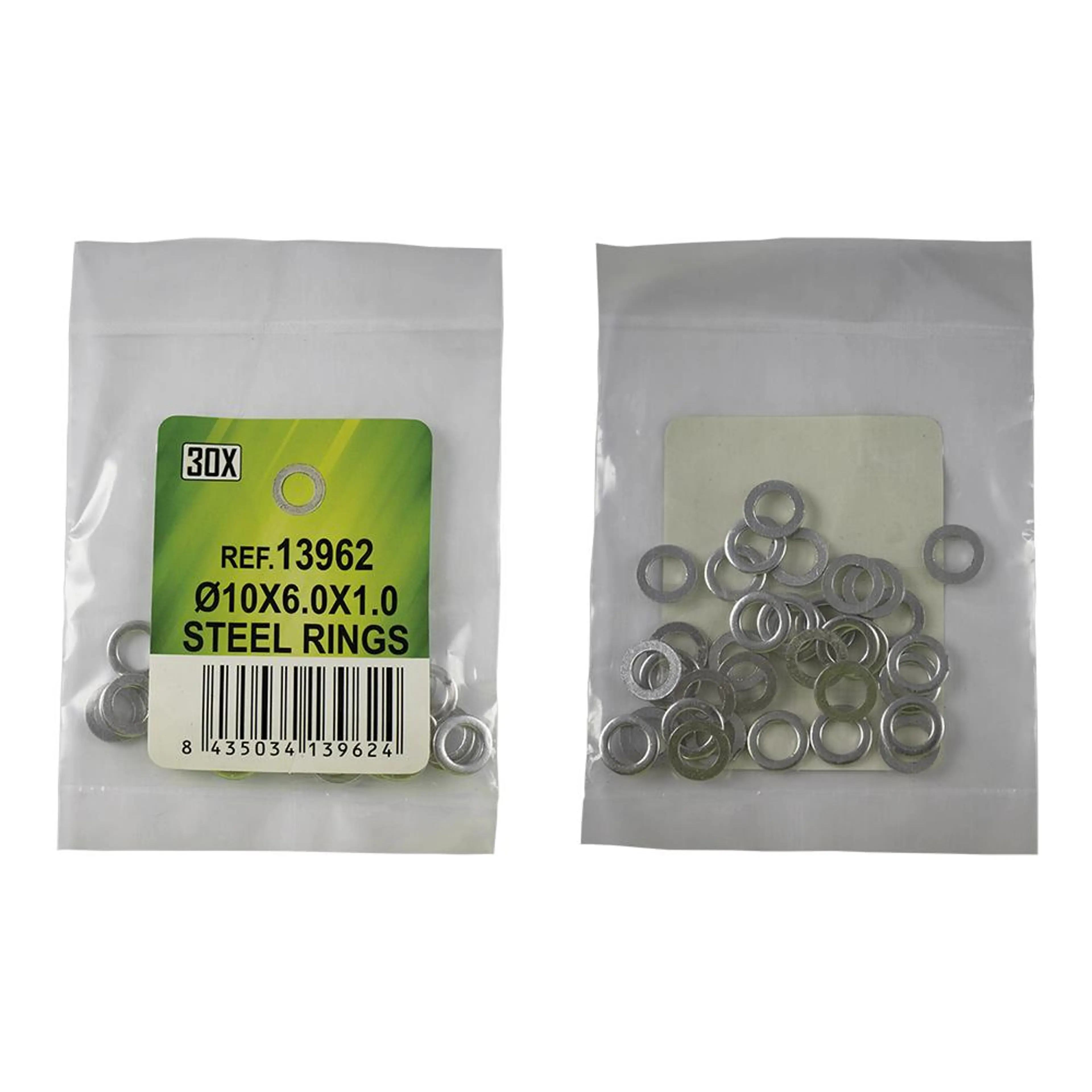 BOLSA DE 30 ARANDELAS DE ACERO - A˜