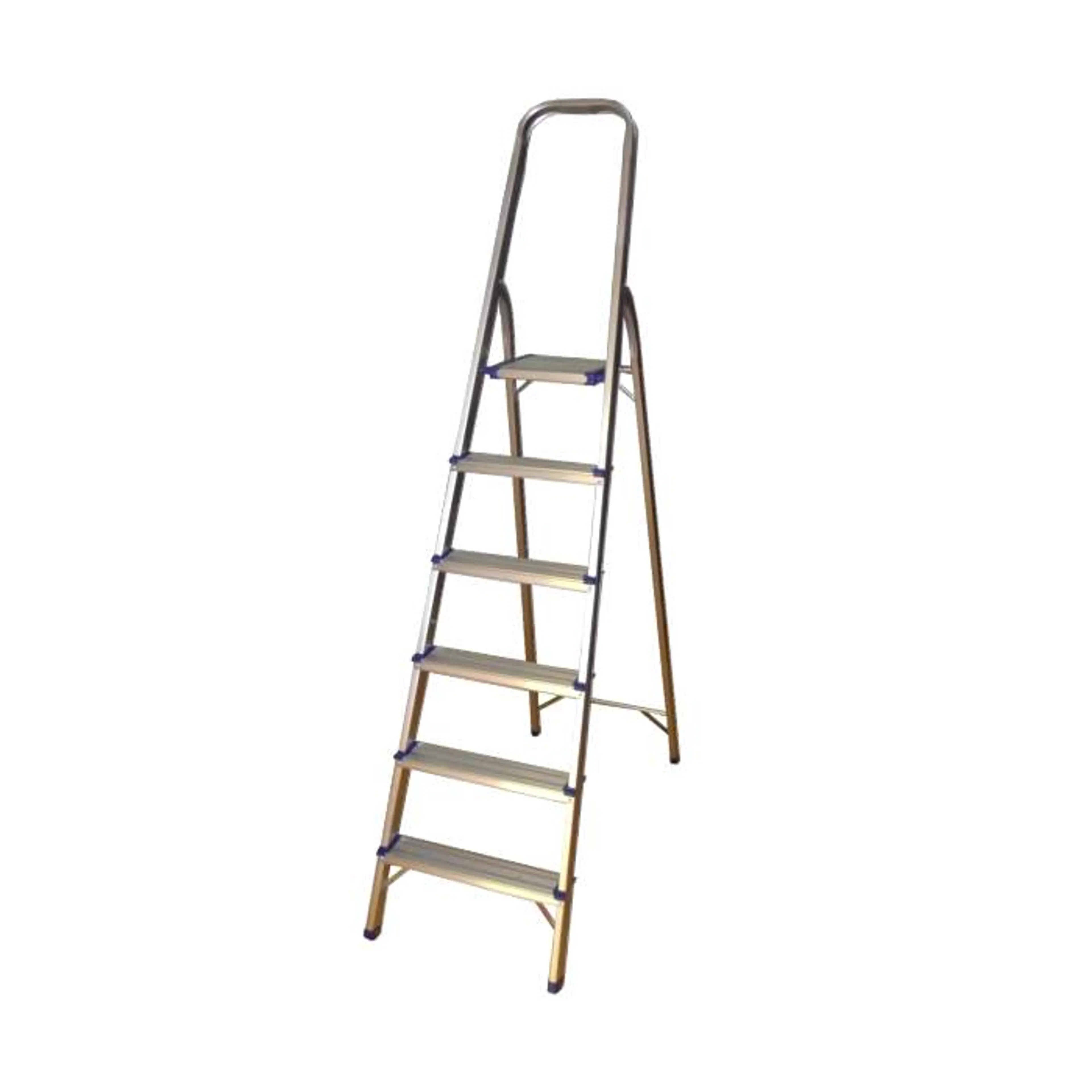 ESCALERA DE ALUMINIO CON 6 PELDAA‘O