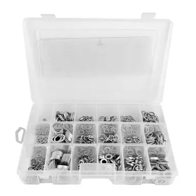 ESTUCHE DE ARANDELAS 18 ALUMINIO 90