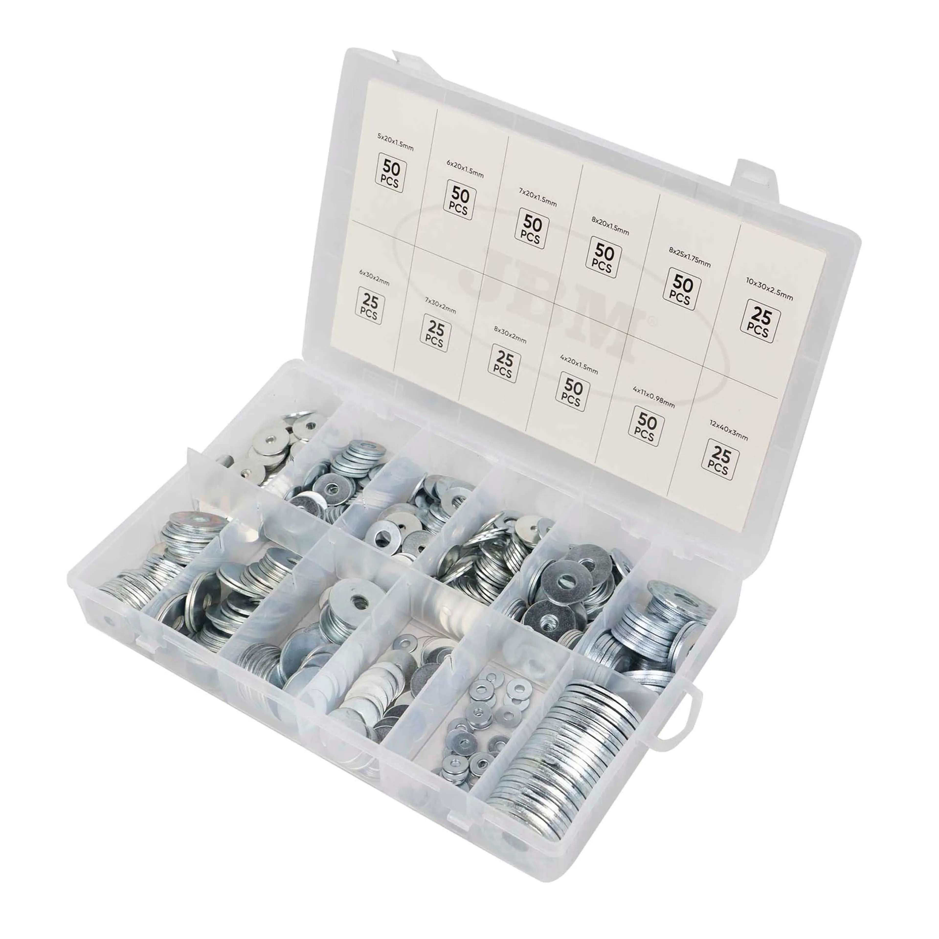 ESTUCHE DE ARANDELA DE HIERRO GALVA