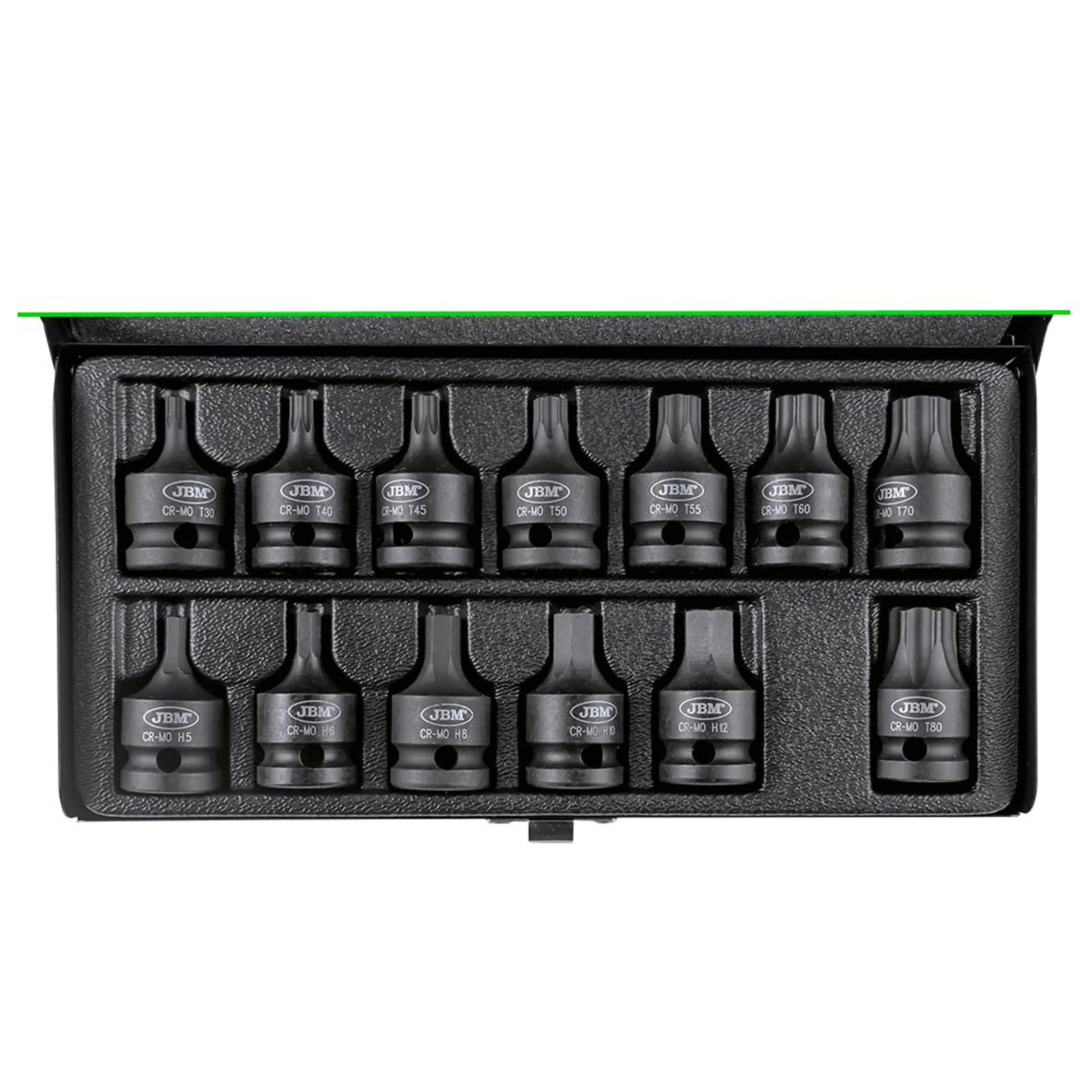 SET DE 13 PUNTAS DE IMPACTO DE 1/2"