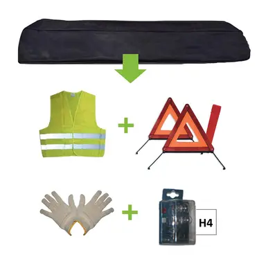KIT EMERGENCIA BOLSA NEGRA + MK H4 