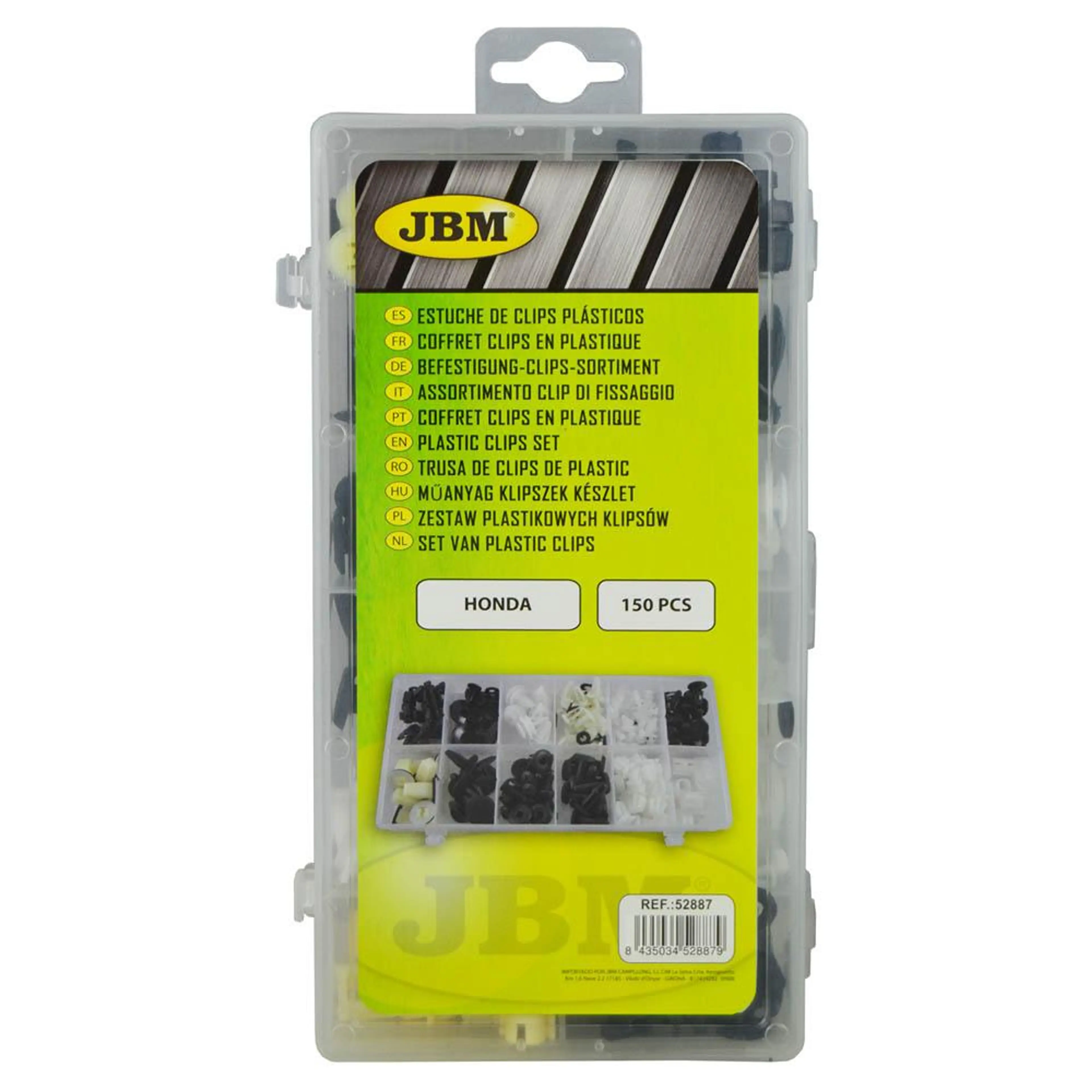 ESTUCHE DE CLIPS PLASTICOS HONDA 15