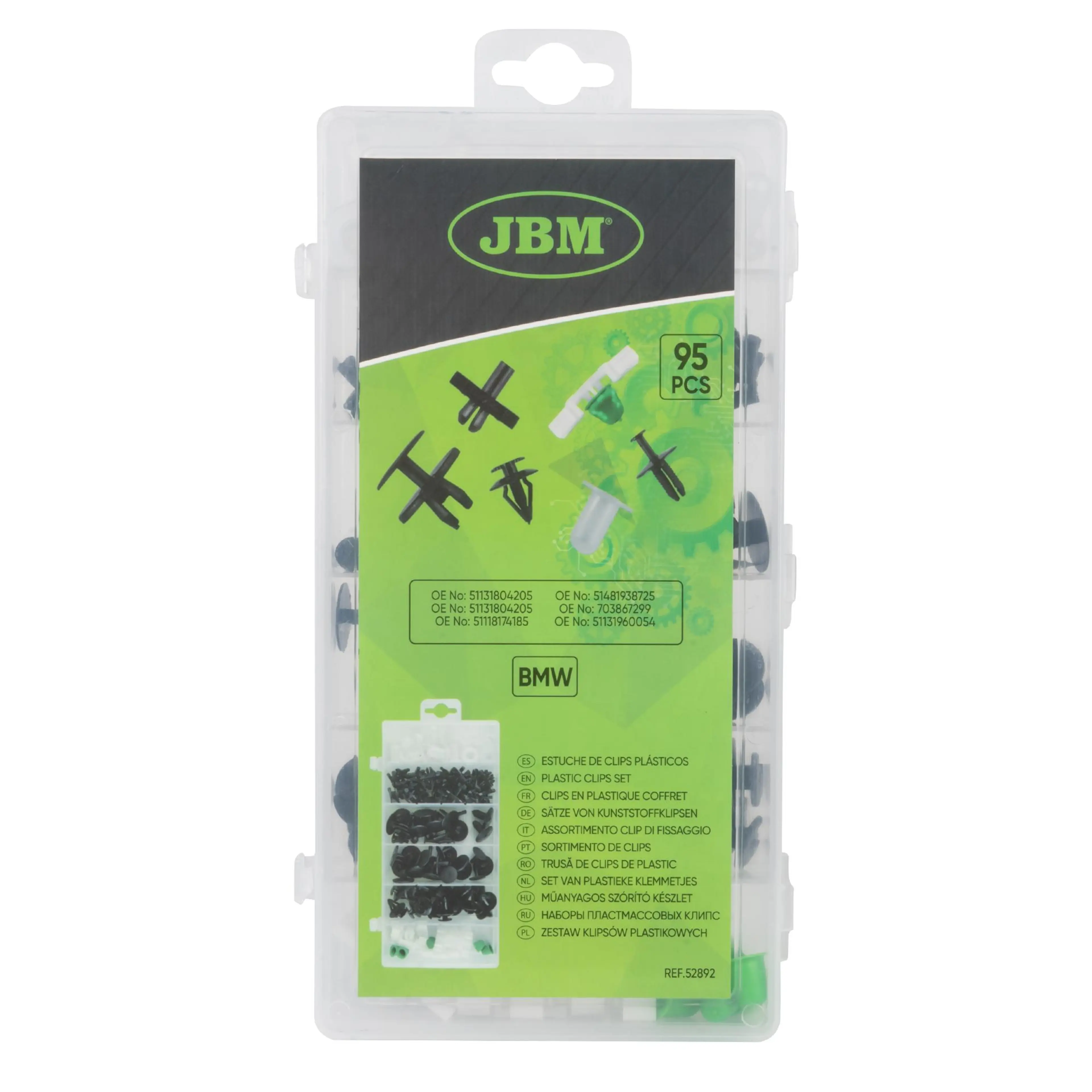 ESTUCHE DE CLIPS PLÃ�STICOS BMW 95 