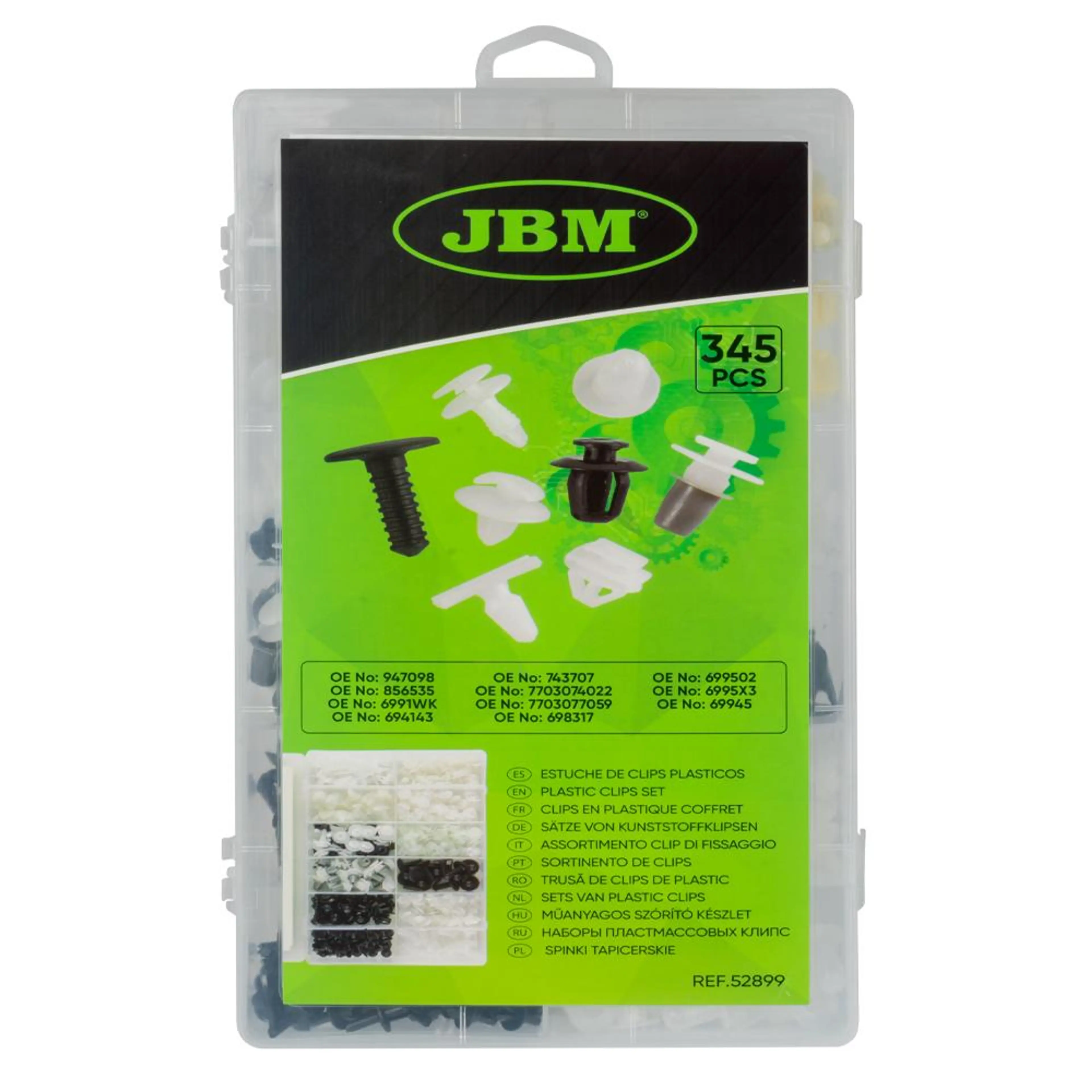 ESTUCHE DE CLIPS PLASTICOS PEUGEOT/