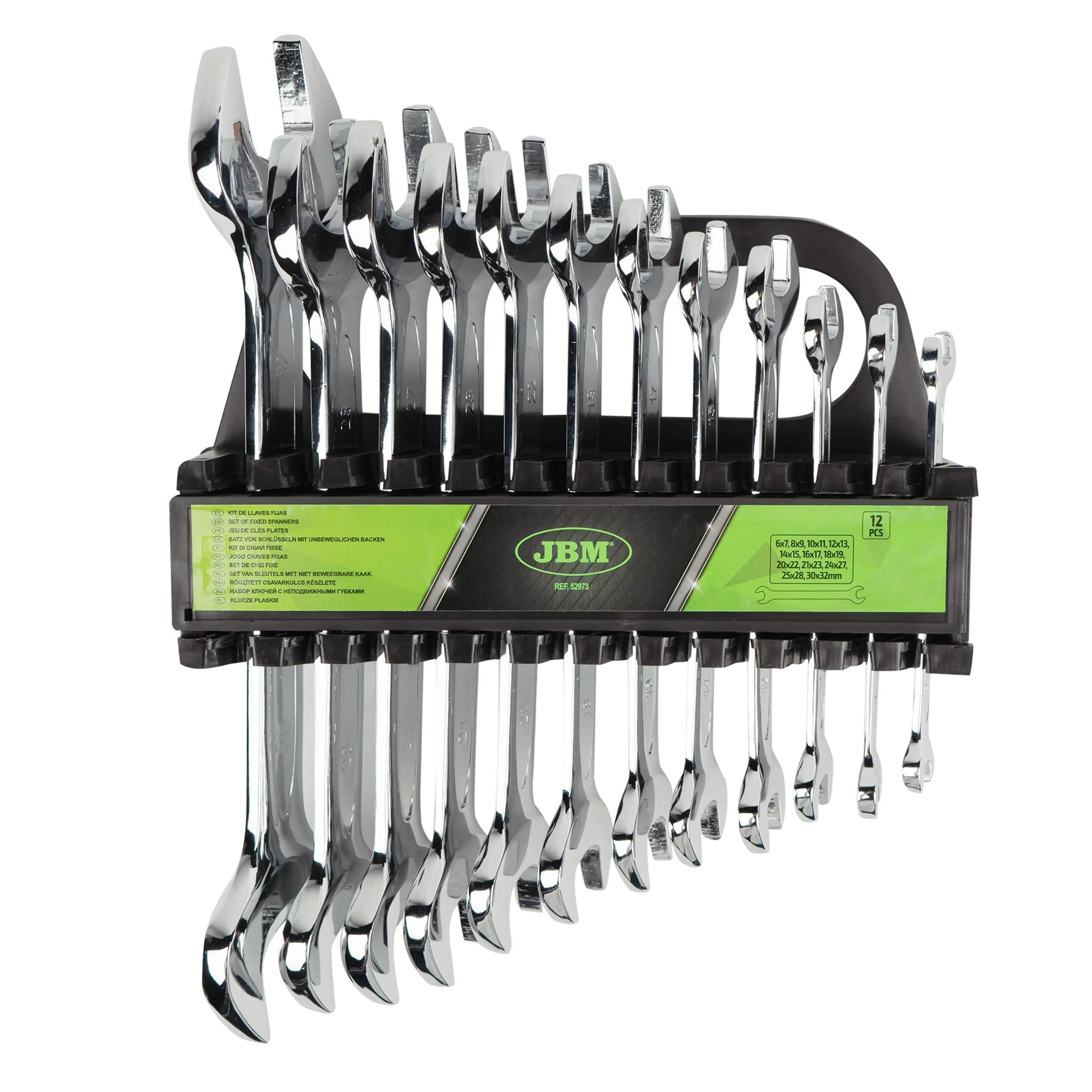 KIT DE 12 LLAVES FIJAS - ACABADO BR
