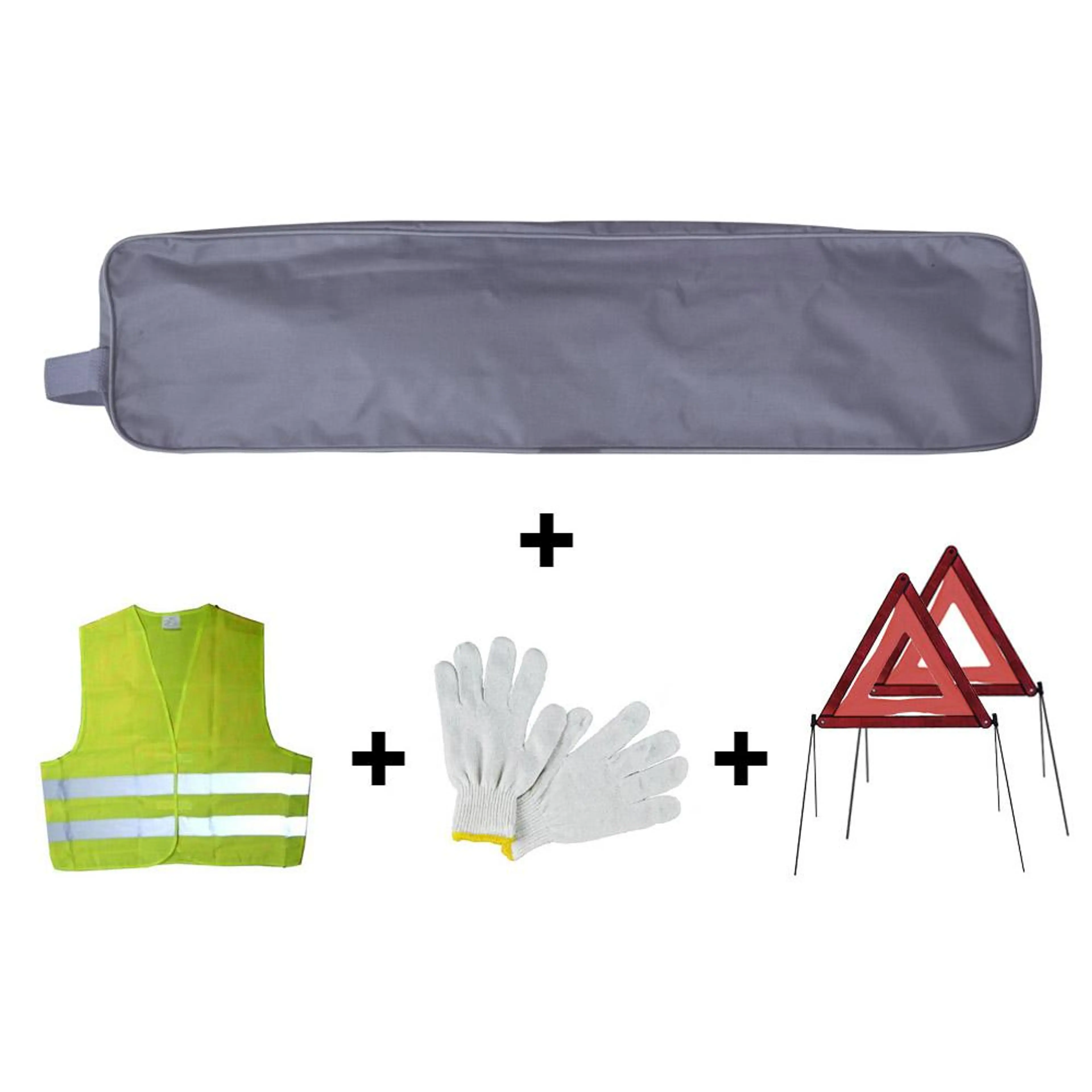 KIT EMERGENCIA BOLSA GRIS RIBETE+2T