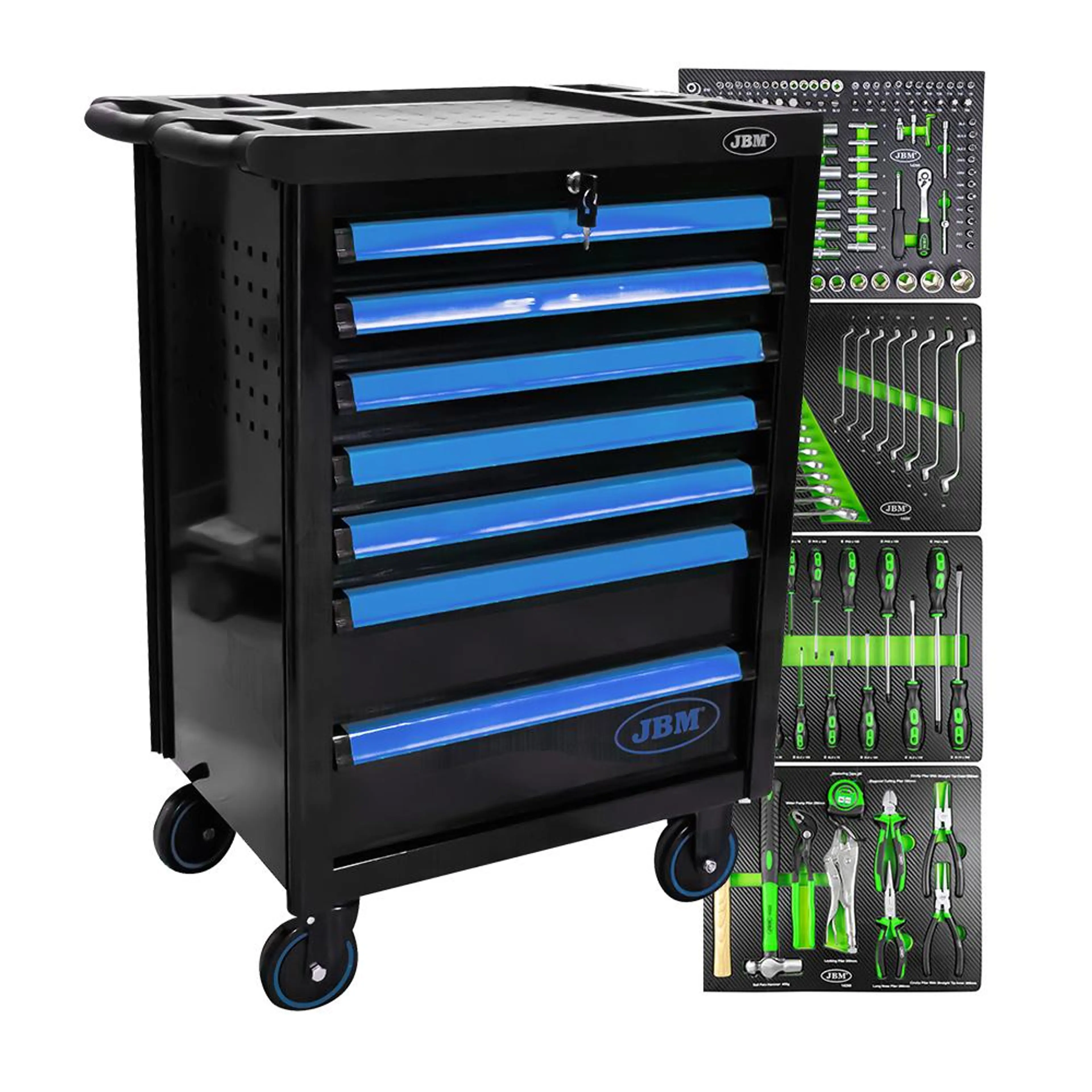 CARRO DE HERRAMIENTAS 7 CAJONES AZU