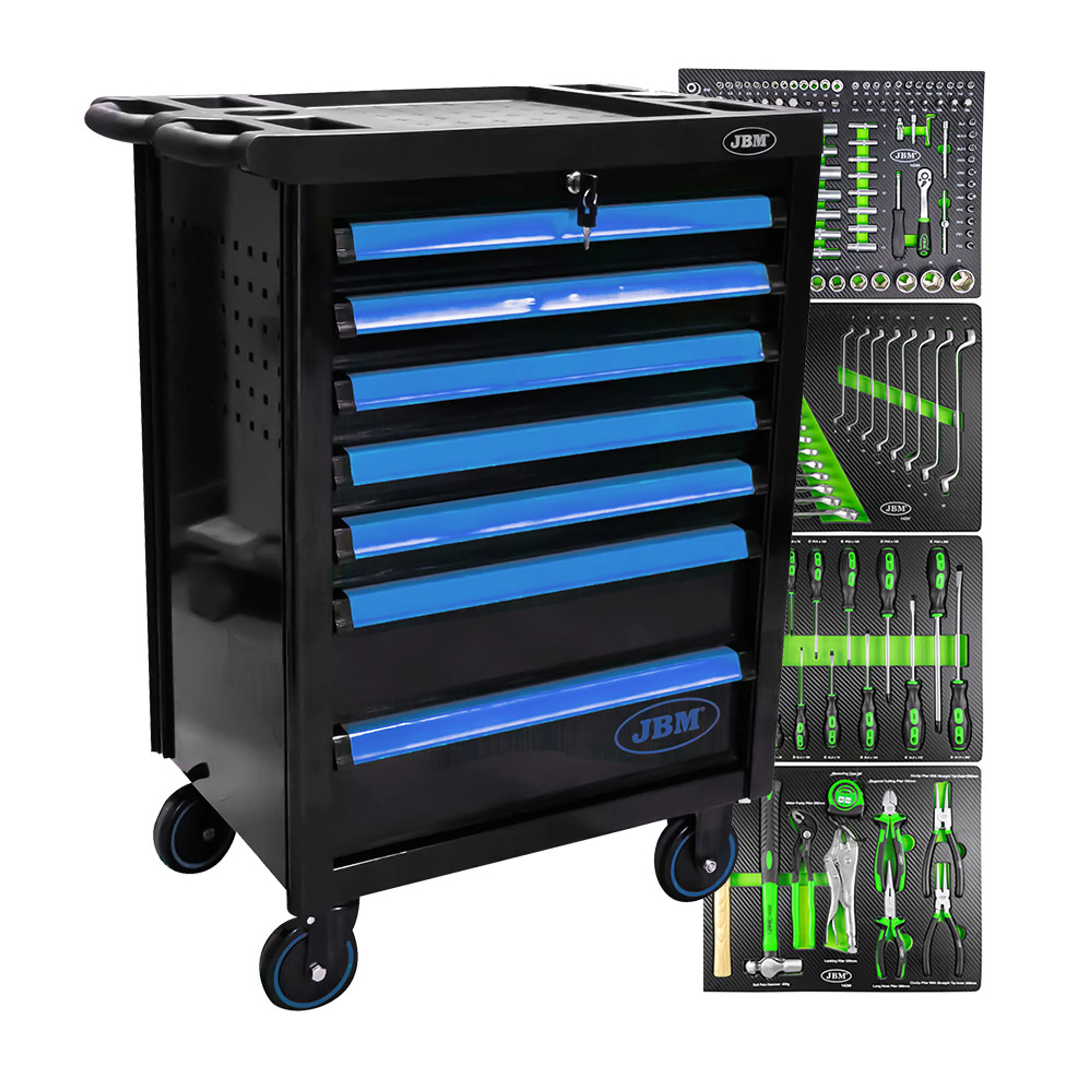 CARRO DE HERRAMIENTAS 7 CAJONES AZU