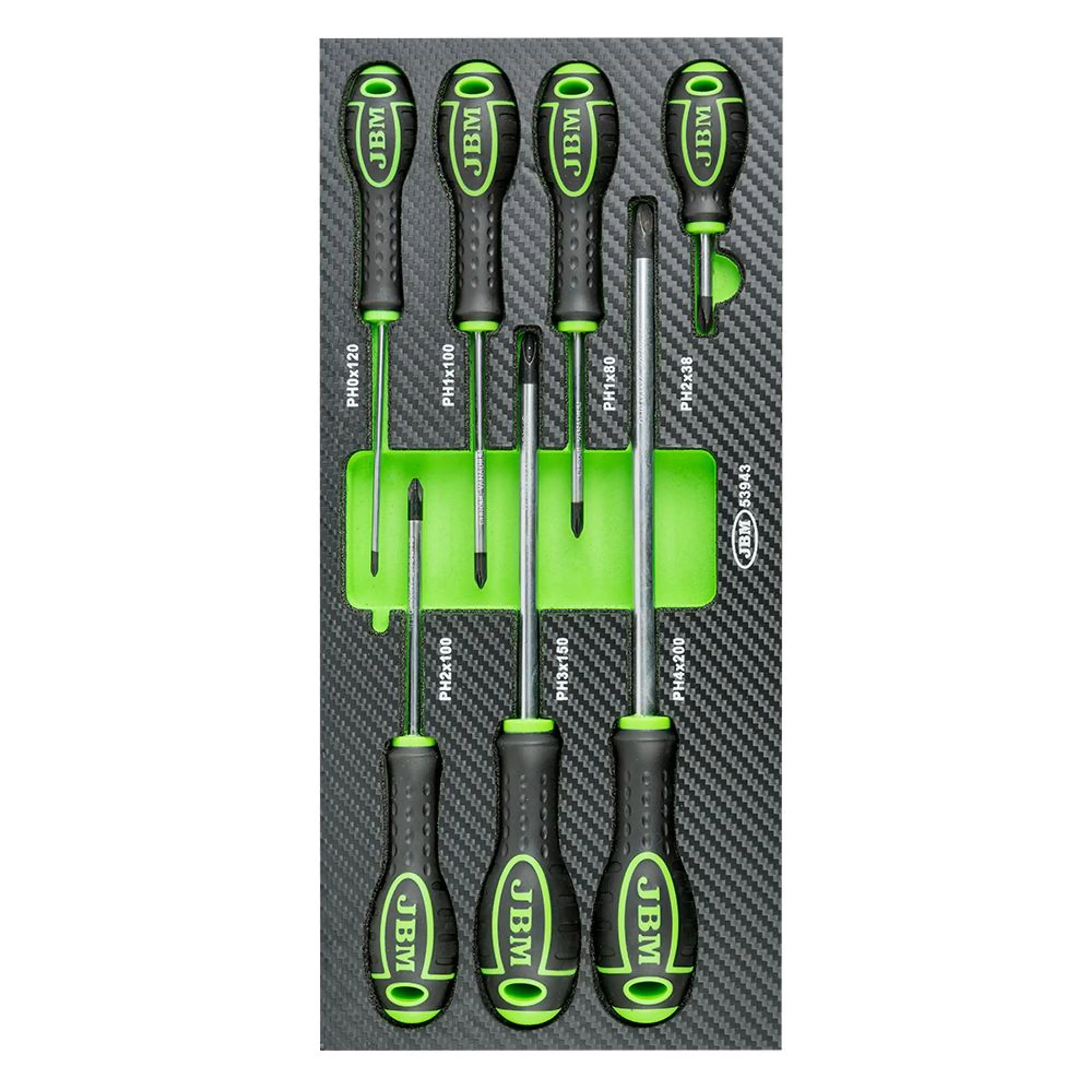 SET DE 7 DESTORNILLADORES CRUZ CON 