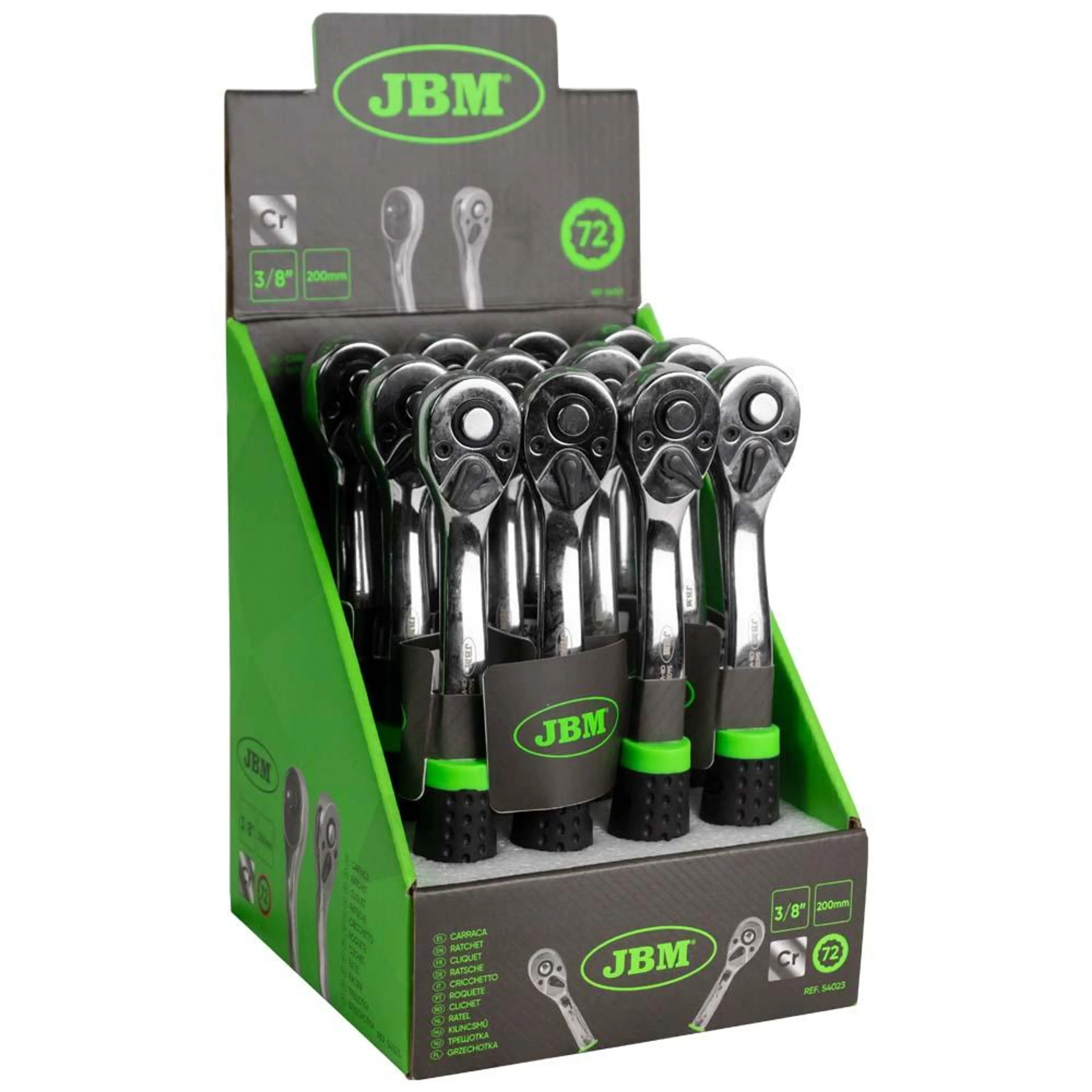 CARRACA DE 72 DIENTES 3/8" 200MM CR