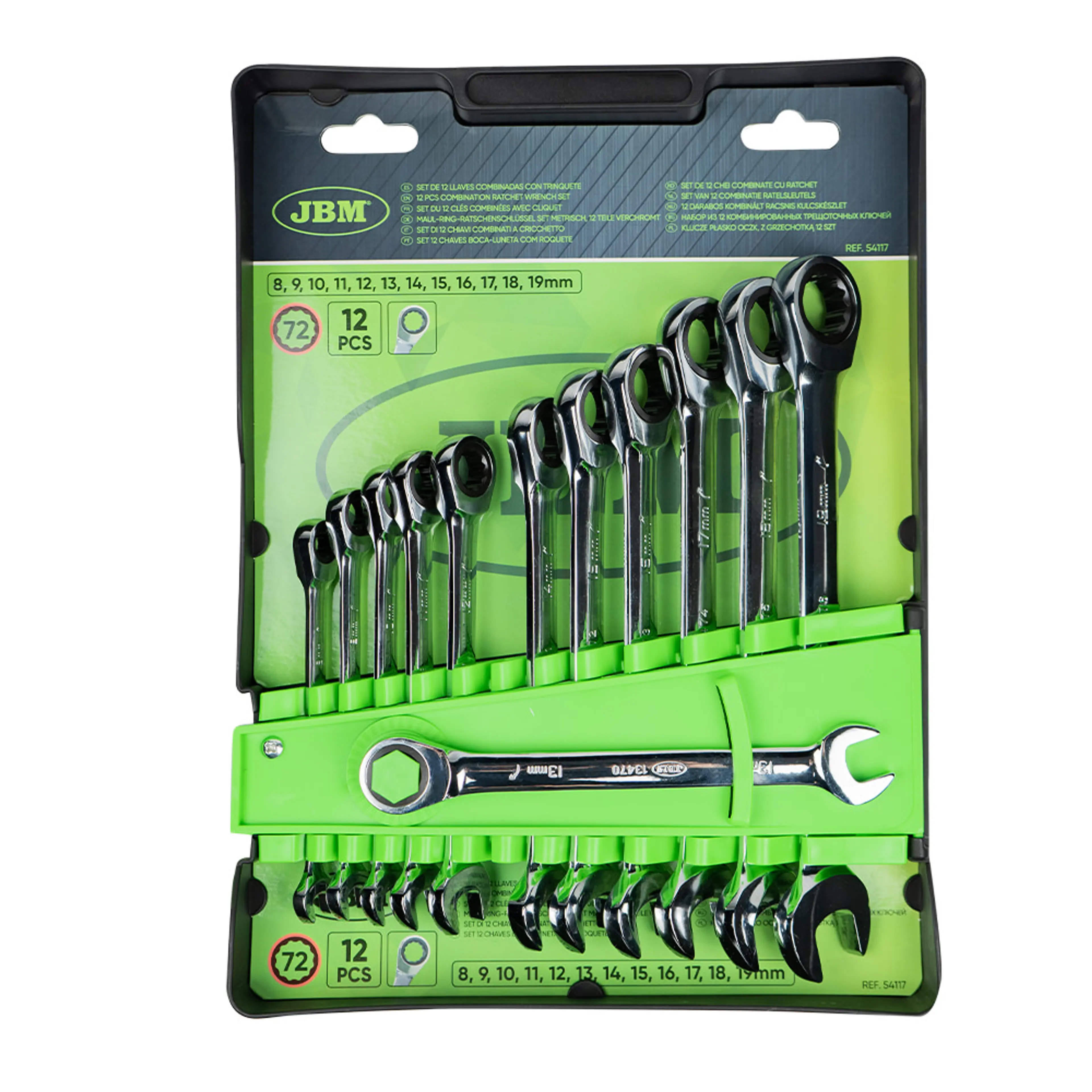 SET DE 12 LLAVES COMBINADAS CON TRI