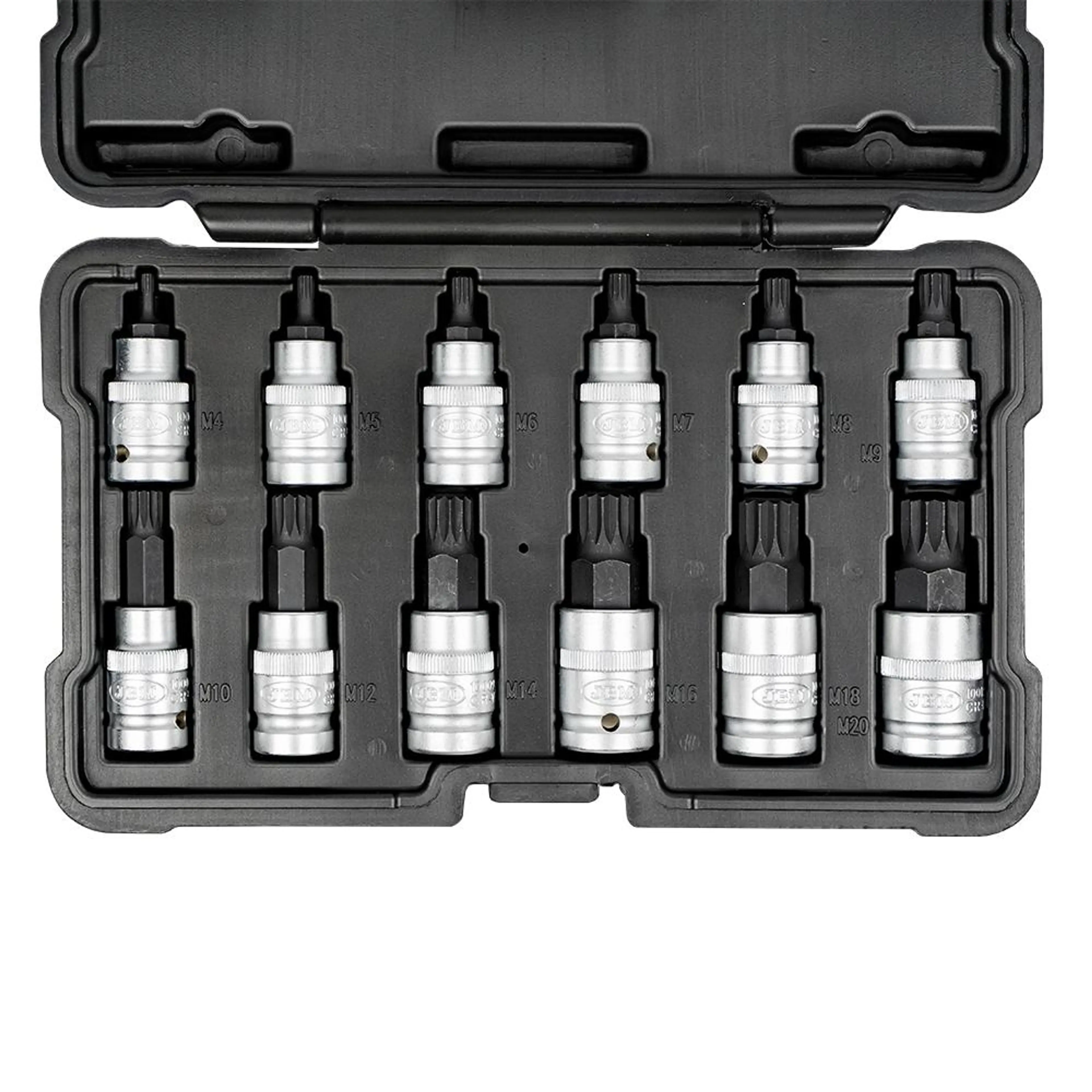 SET DE 12 PIEZAS DE 1/2" PUNTA DOCE