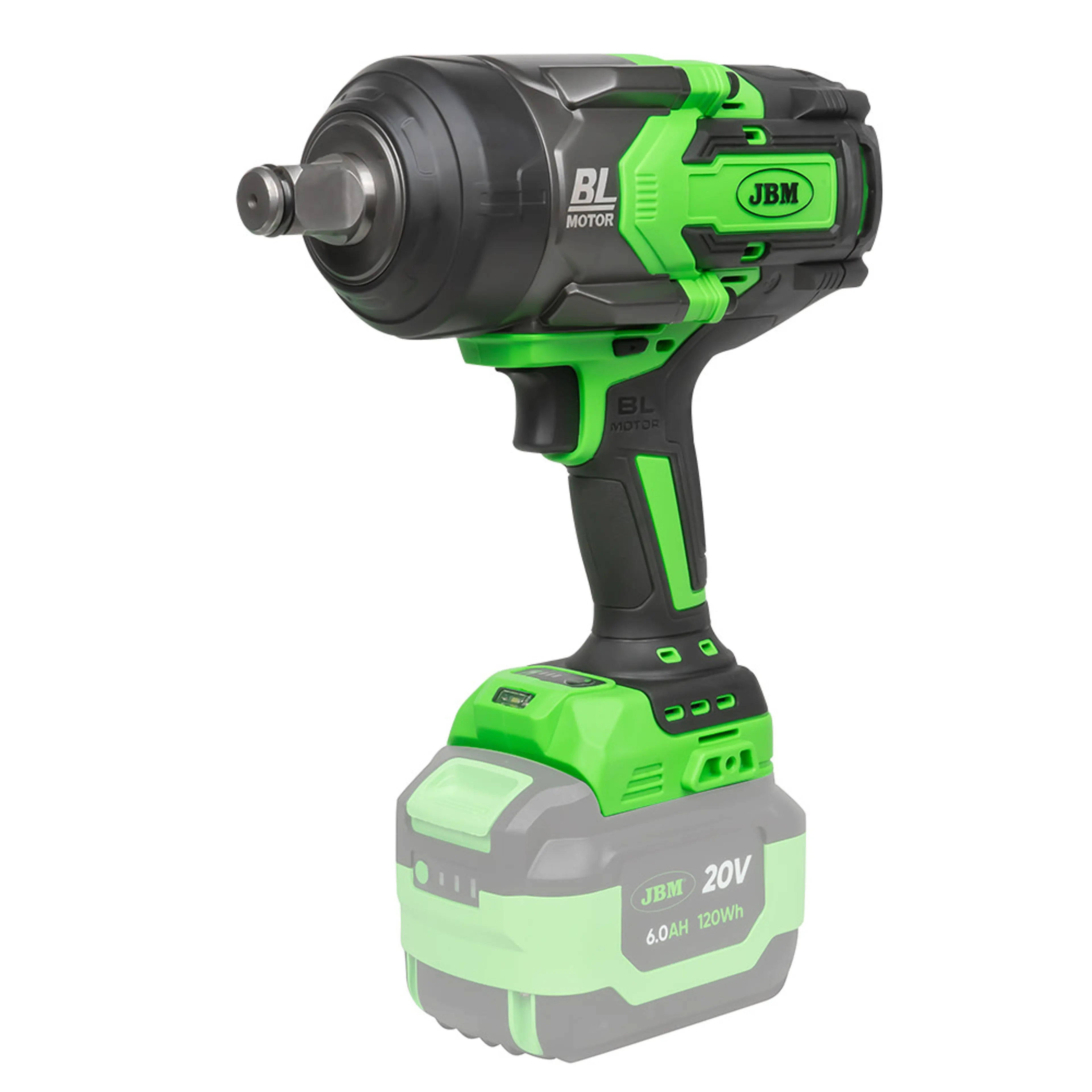 PISTOLA DE IMPACTO BRUSHLESS A BATE