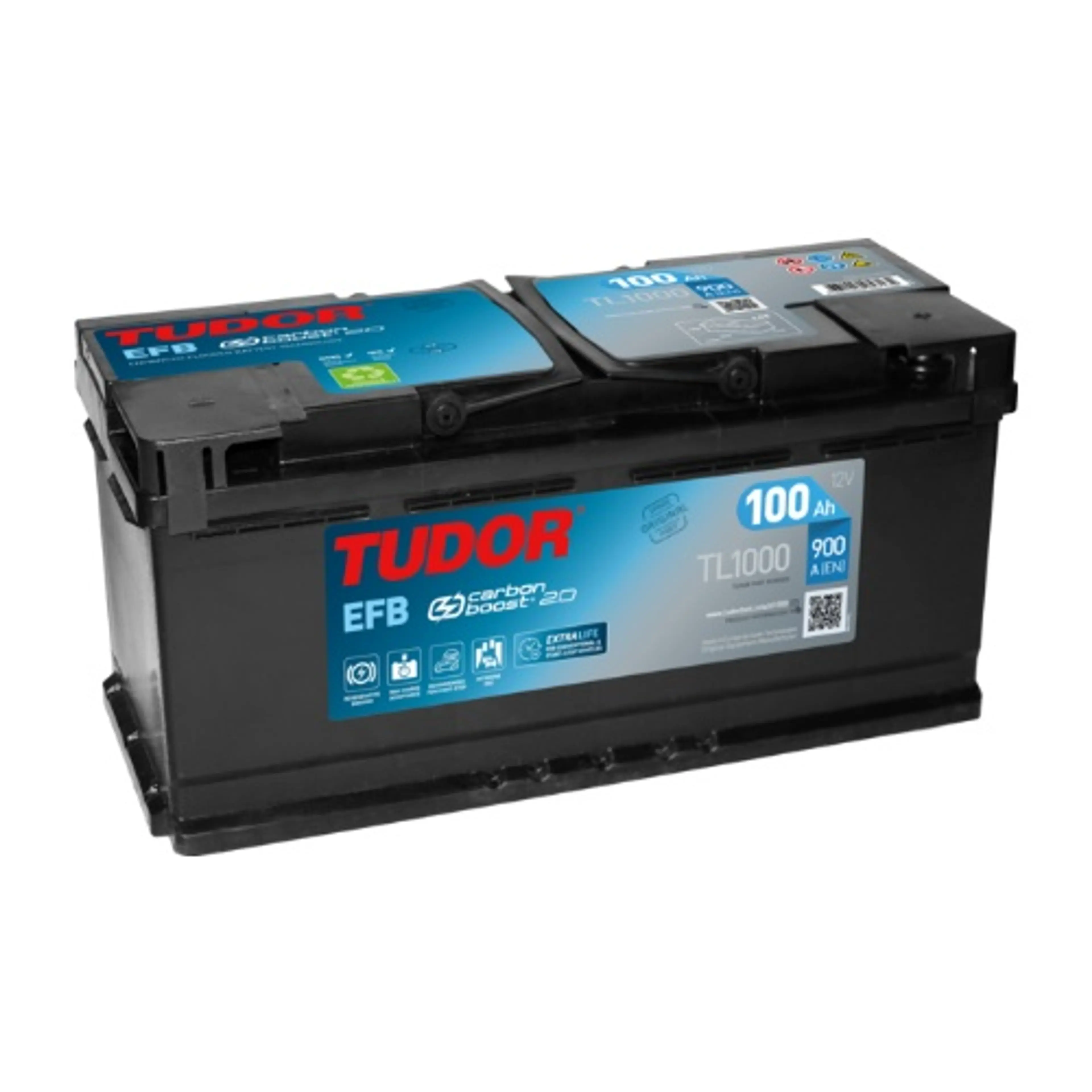 TUDOR 100AH 900EN 353X175X190